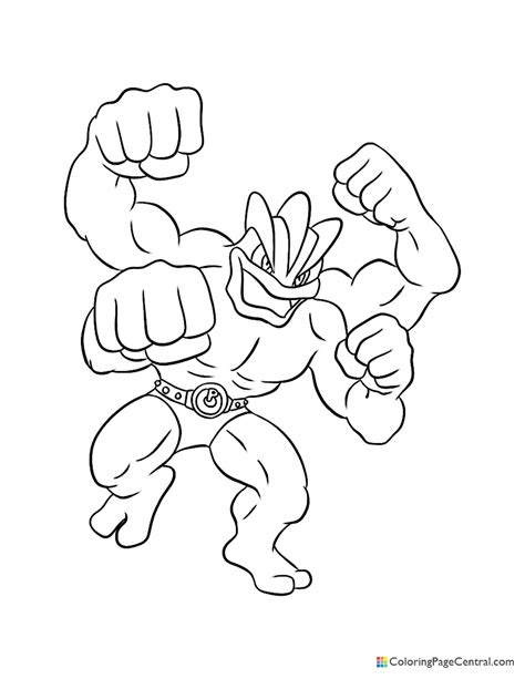 Machamp Pokemon Coloring Pages