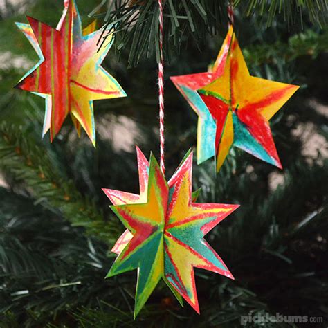 easy   christmas star decorations picklebums