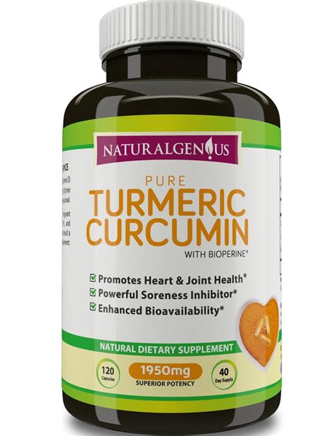 Natural Genius Turmeric Curcumin With BioPerine Black Pepper Extract