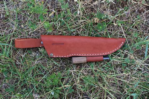 Bps Knives Leather Sheath With Ferro Rods For Fixed Blade Etsy