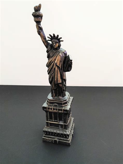 12 Statue Of Liberty Classic Bronze Sculpture Statue Of Etsy