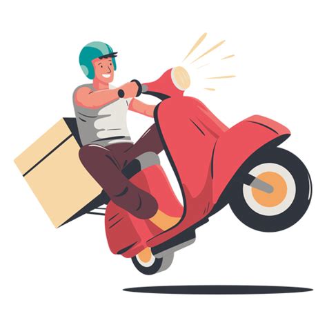 Happy Delivery Boy Character Transparent Png And Svg Vector File