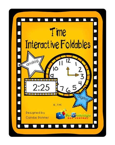 Time Interactive Foldable Booklets Foldables Interactive Math
