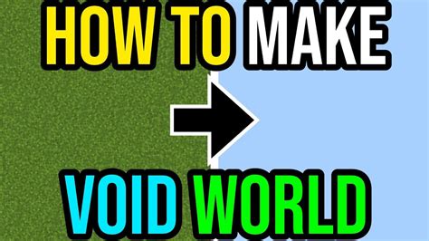 How To Make A Void World Minecraft Ps4xboxpe Youtube