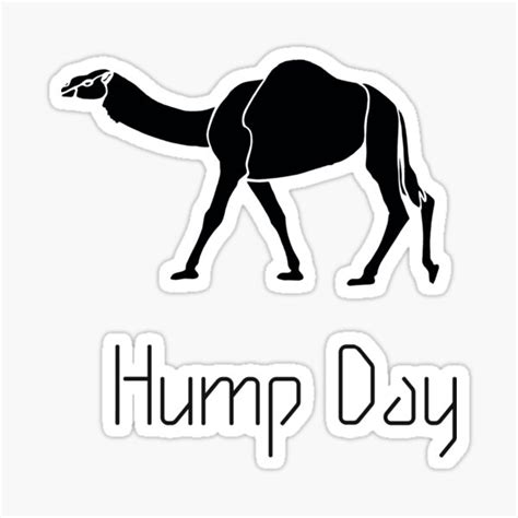 Hump Day Camel Sticker By Pencreations Redbubble