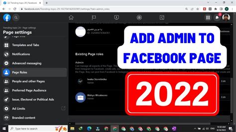 How To Add Admin On Facebook Page New Page Experience Page Roles
