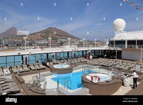 Pool Deck Azamara Quest Cruise Ship Cape Town Table Bay Western