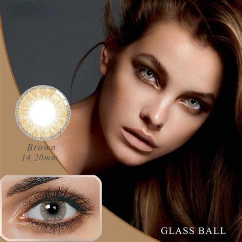 Glassball Brown Contact Lenses Unicoeye Colored Contact Lenses