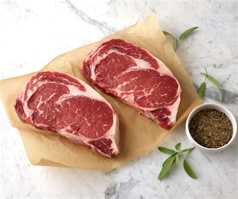 Certified Humane® Natural Angus Beef Ribeye Steak Aspen Ridge