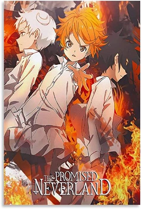 Huahuo The Promised Neverland Amine Poster Canvas Art