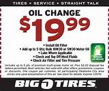 Big O Tires Oil Change Specials Photos