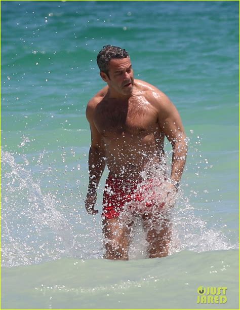 shirtless andy cohen takes a splash in miami beach photo 3351929 anderson cooper andy cohen