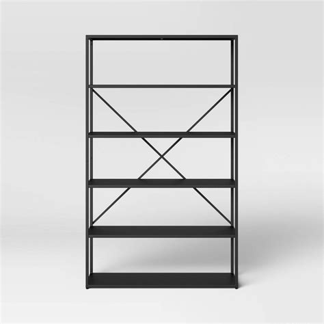 Get the best deal for black metal bookcases from the largest online selection at ebay.com. Glasgow 5 Shelf Metal Bookcase Black - Project 62™ | Metal ...