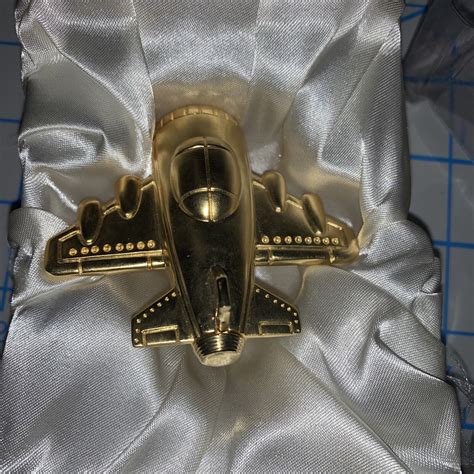 Vintage Timex Collectible Mini Clock Gold Airplane Needs Battery Ebay
