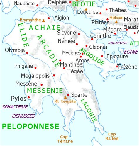 Géographie De La Grèce Antique Sparte