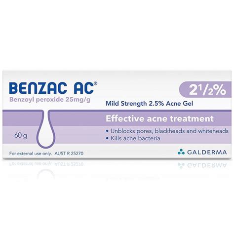 Benzac Ac Gel 2 5 60g Chemist Direct