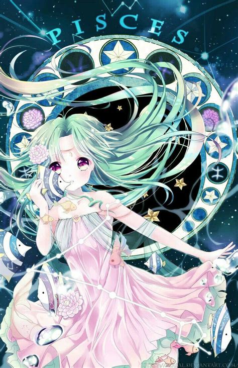 Anime Art♦ 4 Pisces ♥㊙ Anime Zodiac Anime Anime Art
