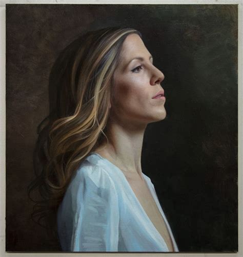 Portrait Of My Wife Shana By David Kassan Oil 17 X 16 Portrait