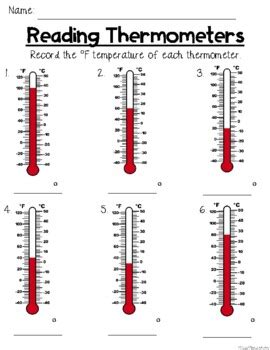 Reading Thermometers Worksheet By MissLaRocksLearners TPT