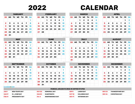 Printable Large Calendar 2022 Printable Calendar 2023 2022 Daily
