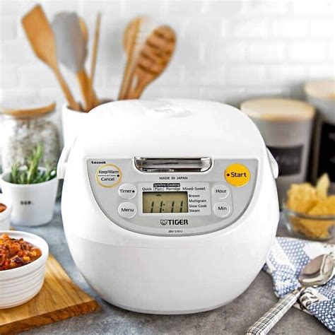Tiger JBV S10U 5 5 Cup Microcomputer Rice Cooker White 1