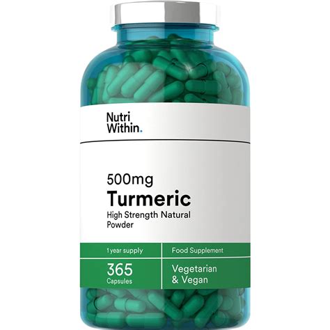Buy Nutri Within Turmeric Capsules 500mg Chemist4u