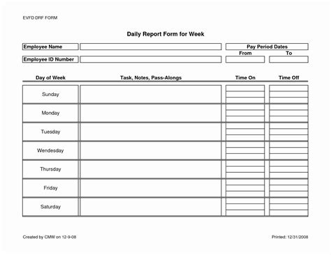 Daily Production Report Format In Excel ~ Excel Templates