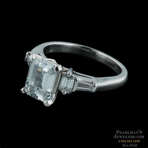 Sasha Primak Emerald And Baguette Diamond Ring