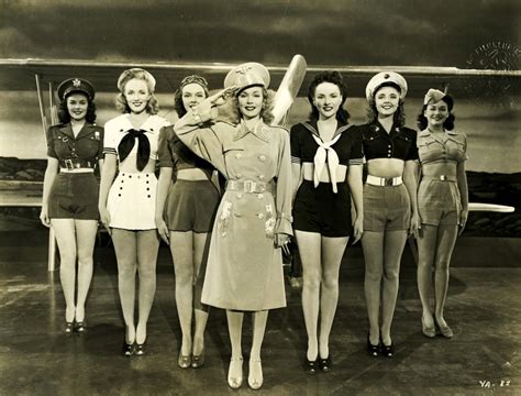 still photo of wwii pinup girls from the 1941 movie you re in the army now the lady in the