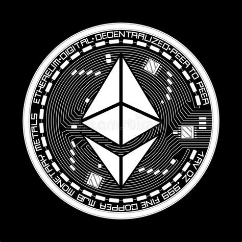 Its authors were vitalik buterin, who created ethereum, and one of the early users, texture. Crypto Currency Ethereum Black And White Symbol Stock ...