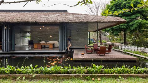 am house is a vietnamese holiday home surrounded by tropical gardens