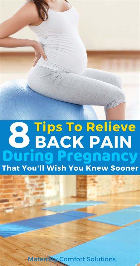 8 Ways To Relieve Low Back Pain During Pregnancy Back Pain Relieve Back Pain Back Pain Remedies