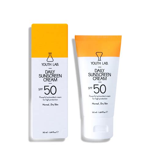 Daily Sunscreen Cream Spf 50 Normal Dry Skin Youth Lab Eshop