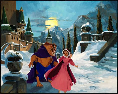 Disney Fine Art By David Line Tutwiler Disney Fine Art Beauty And The Beast Disney Art