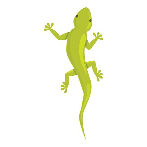 Vector De Dibujos Animados De Icono De Reptil De Tatuaje Verde Lagarto