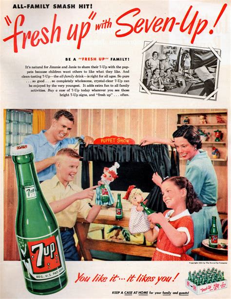 7up Vintage Ads Fresh Up With Seven Up Snaxtime