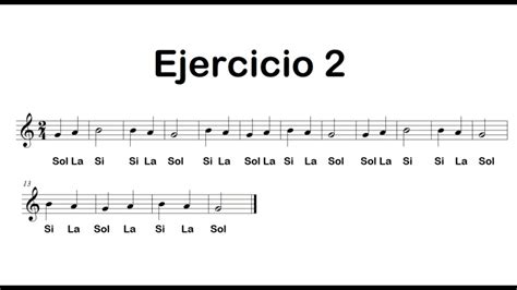 Ejercicio 2 Para Flauta Dulce Con Notas Sol La Y Si Chords Chordify