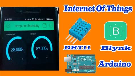 Dht11 Temperature And Humidity Sensor With Arduino And Smartphone Using