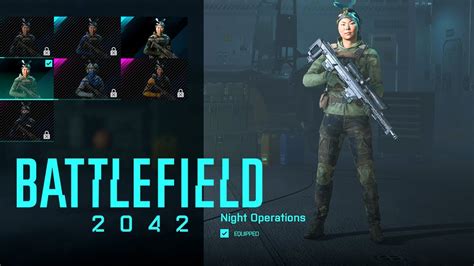 Battlefield 2042 Paik Character Outfit Night Operations Youtube