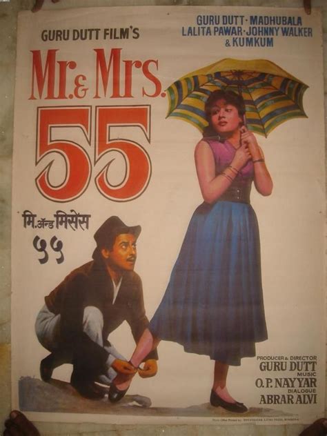 mr and mrs 55 1955 old bollywood movies iconic movie posters bollywood posters