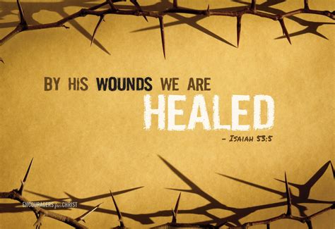 By His Wounds We Are Healed Art Print Christiant Easter