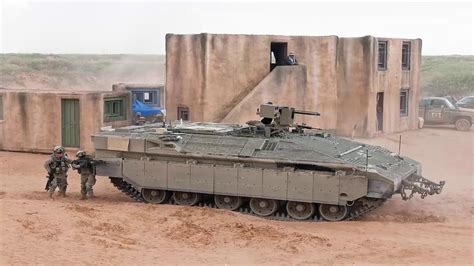 Israel Unveils Improved Namer Apc For For Urban Warfare Youtube