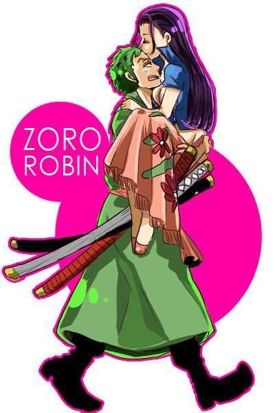 Robin And Zoro Kiss