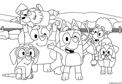Bluey Coloring Pages Turkau