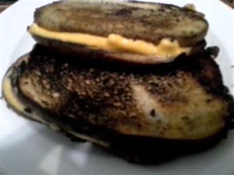 Burnt Grilled Cheese Sandwiches On Rye Bread YouTube