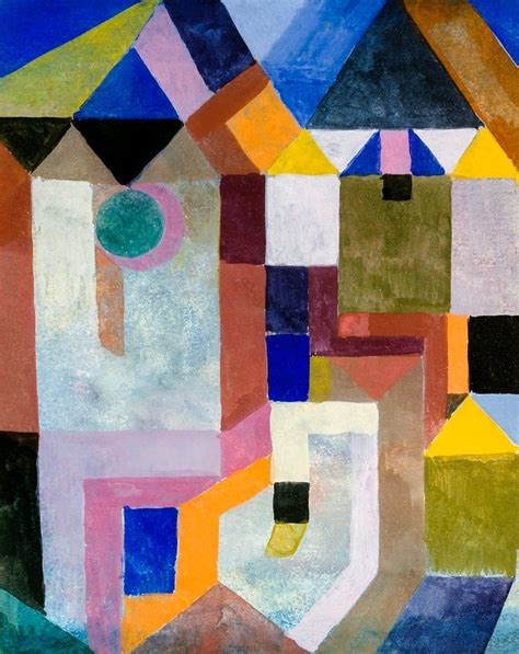 Paul Klee Colorful Architecture Print Paul Klee Print Abstract Print