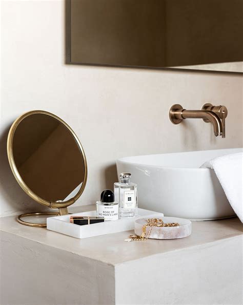 Brass Vanity Mirror Mirror Vanity Mirror Bathroom Styling