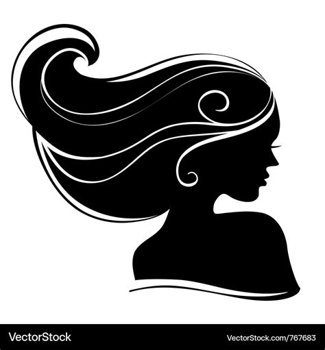 beautiful girl silhouette stylish hairstyle tits stock vector royalty my xxx hot girl