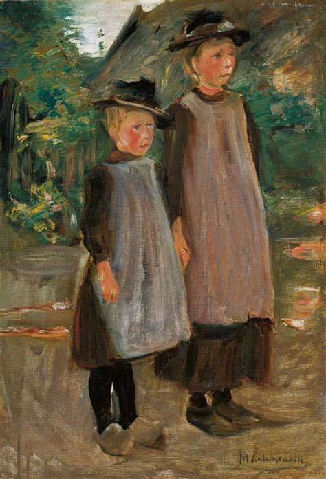 Max Liebermann, Zwei holländische Kinder - Zwei Schwestern, nach rechts