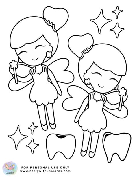 Copy the code we give you below and paste it on your web to publish it. Tooth Fairy Coloring Pages - Free Download